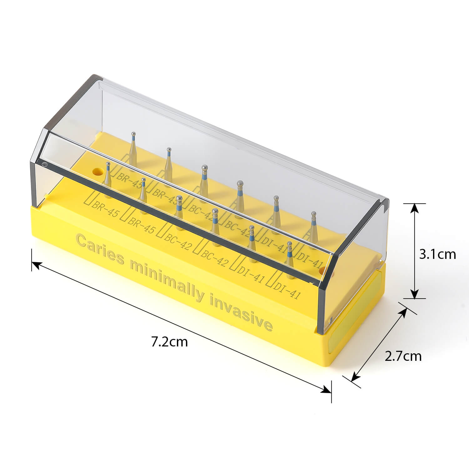 Dental Diamond Bur Carles Minimally Invasive Kit FG 1.6mm 12pcs/Kit - azdentall.com