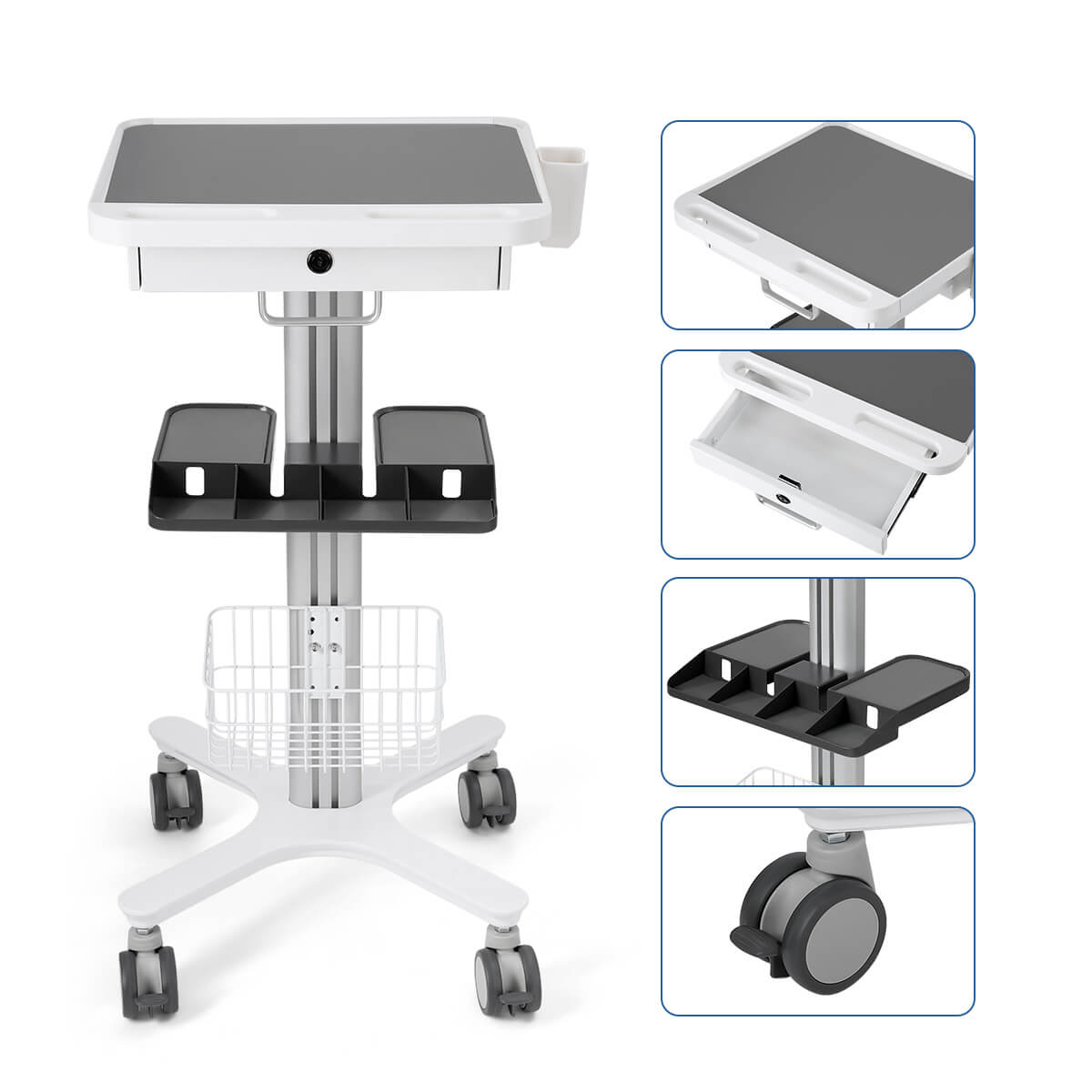Dental Multi-Function Trolley Cart RC-1 Standard Model - azdentall.com