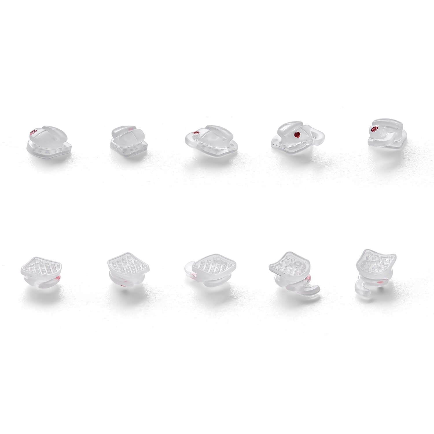 AZDENT Dental 2G Clear Ceramic Bracket Roth/MBT 0.022 Hooks On 345 20pcs/Box - azdentall.com