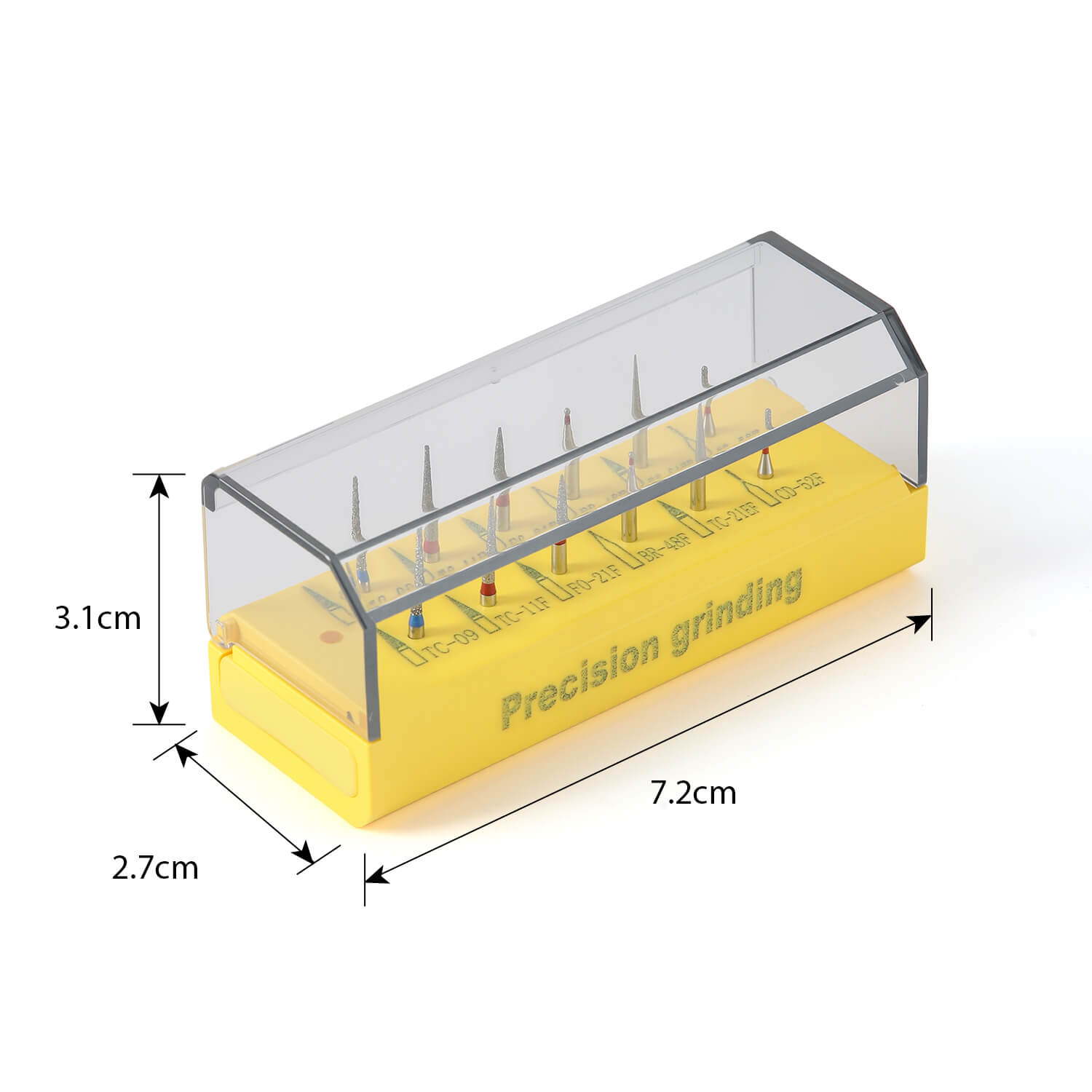 Dental Diamond Bur Precision Grinding Kit FG 1.6mm 12pcs/Kit - azdentall.com