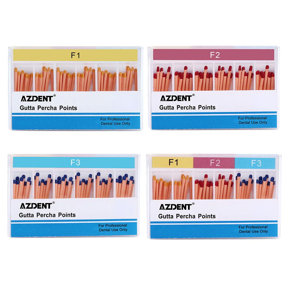 AZDENT Gutta Percha Points F Series Assorted F1, F2, F3 60/Box
