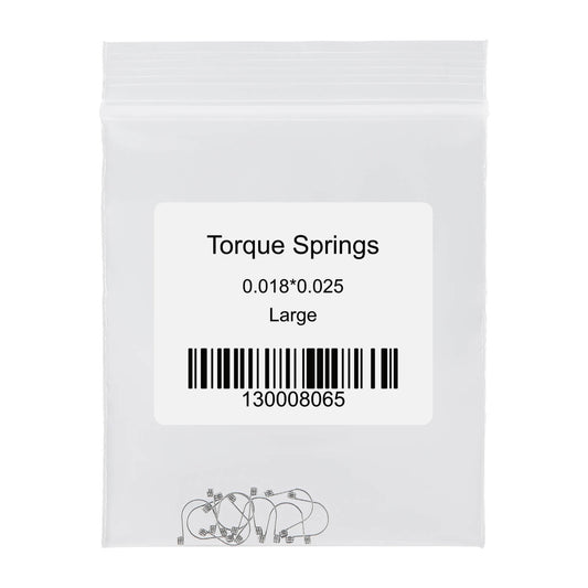 Dental Anterior Teeth Torque Rectangular Springs 0.018*0.025 Large 10pcs/Bag - azdentall.com