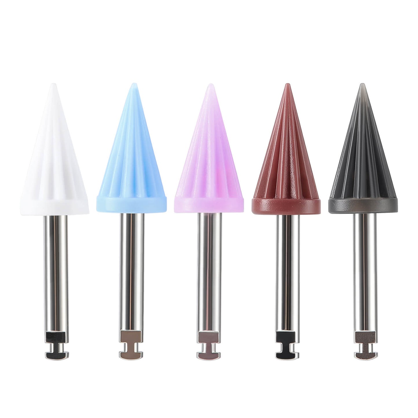 Dental Silicone Rubber Tapered Polishing Prophy Soft/Hard Cup Umbrella Shape 10pcs/Bag - azdentall.com