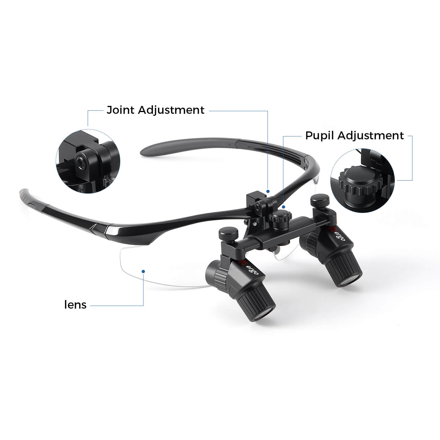 Dental Magnification Medical Surgical Binocular Loupes 3.0X-6.0X - azdentall.com
