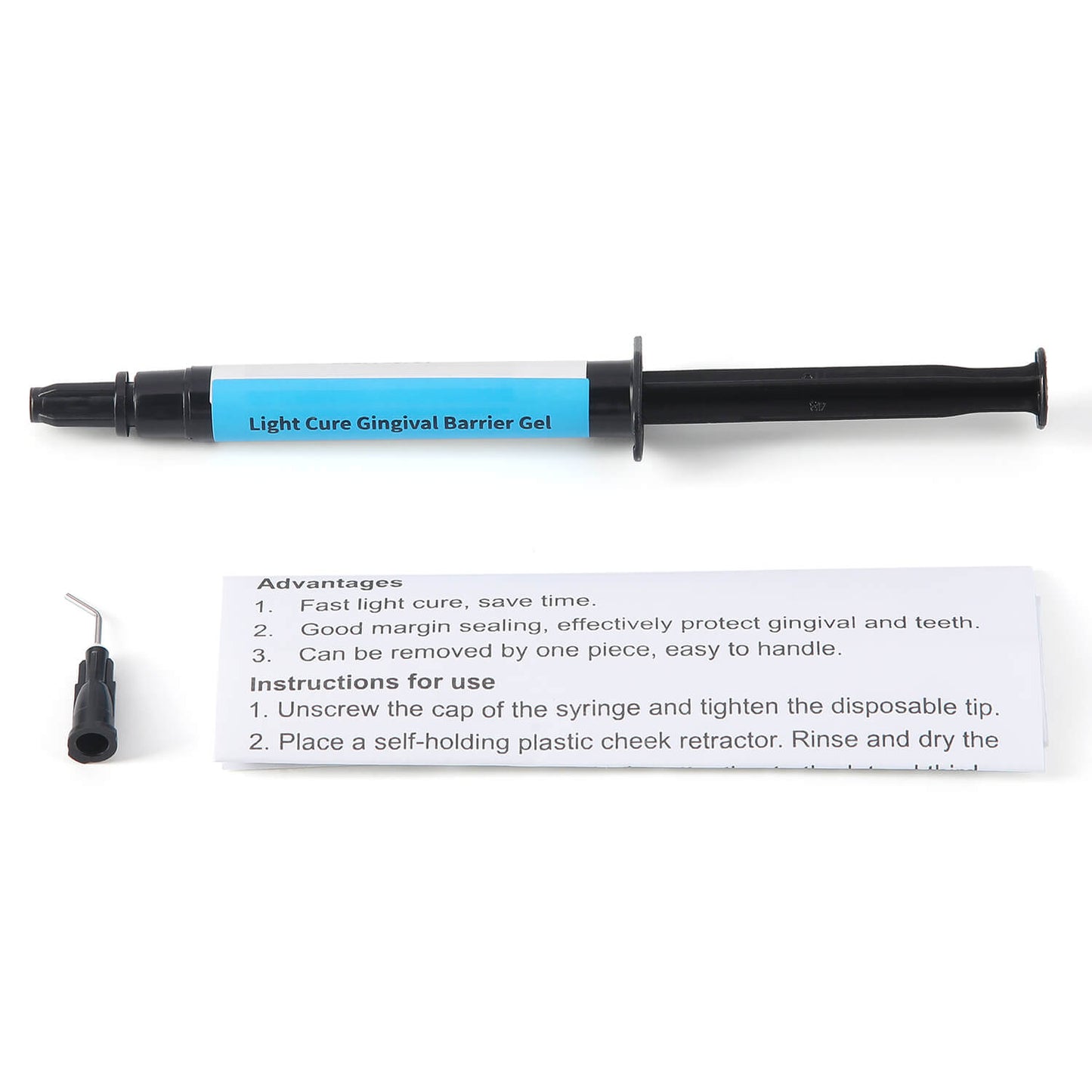 Dental Light Cure Gingival Barrier Resin 3g with Injection Head - azdentall.com