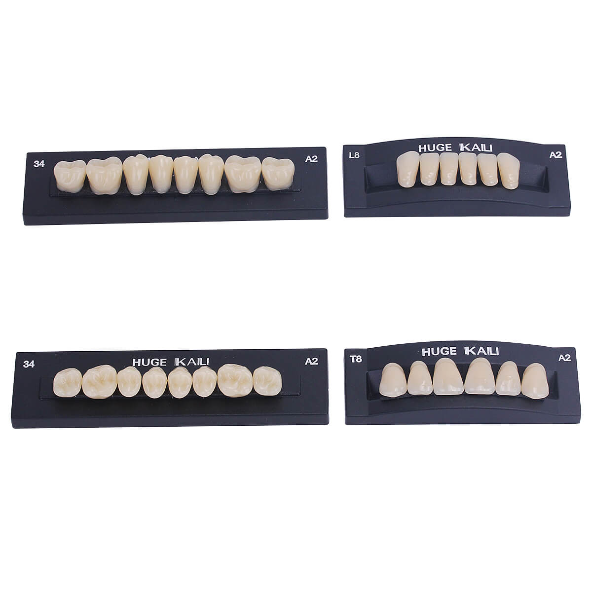 Dental Synthetic Polymer Teeth Resin Denture A1/A2/A3 28 Teeth/Set - azdentall.com