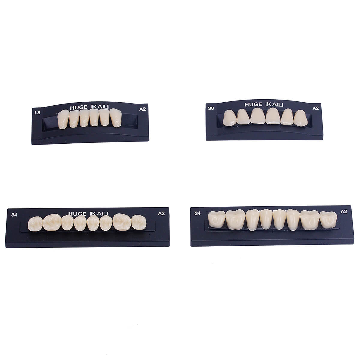 Dental Synthetic Polymer Teeth Resin Denture A1/A2/A3 28 Teeth/Set - azdentall.com