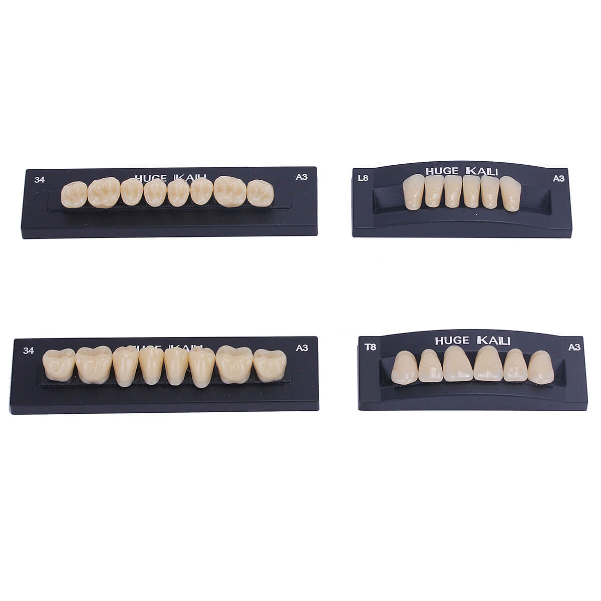 Dental Synthetic Polymer Teeth Resin Denture A1/A2/A3 28 Teeth/Set - azdentall.com
