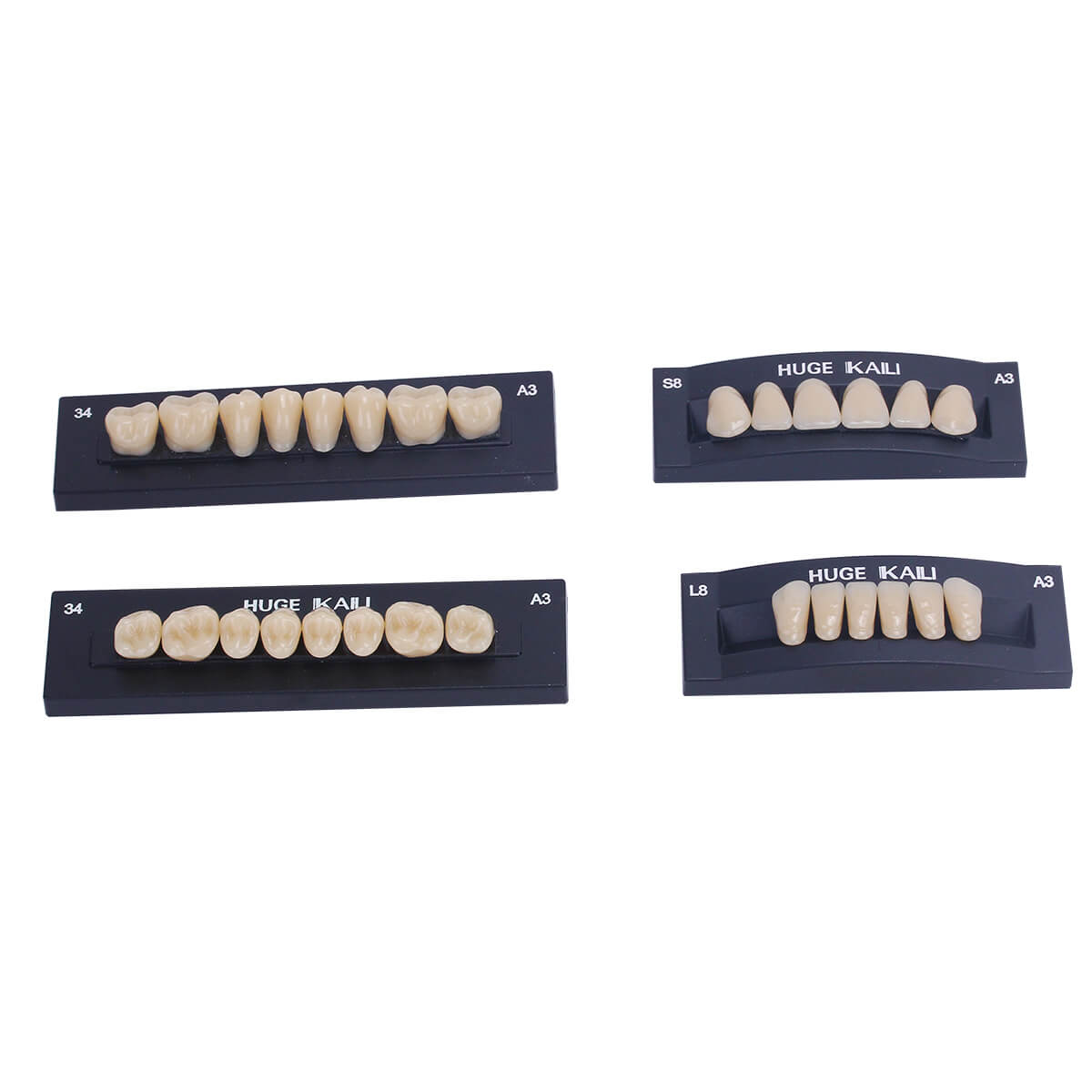 Dental Synthetic Polymer Teeth Resin Denture A1/A2/A3 28 Teeth/Set - azdentall.com