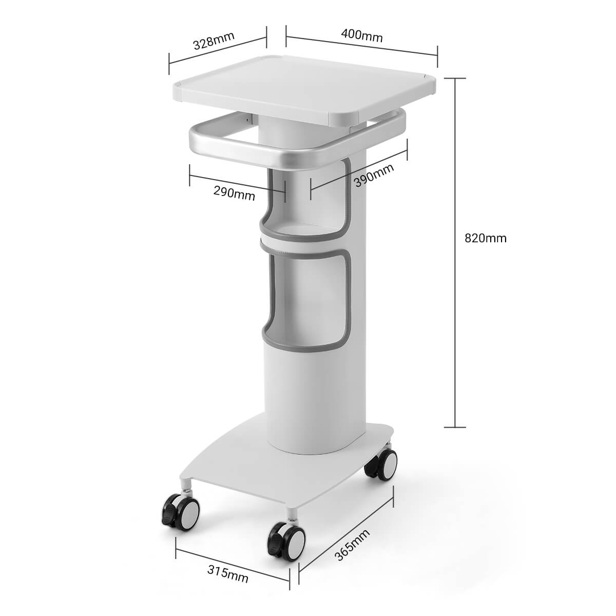 Dental Multi-Function Trolley Cart GM-1 Compact Model - azdentall.com