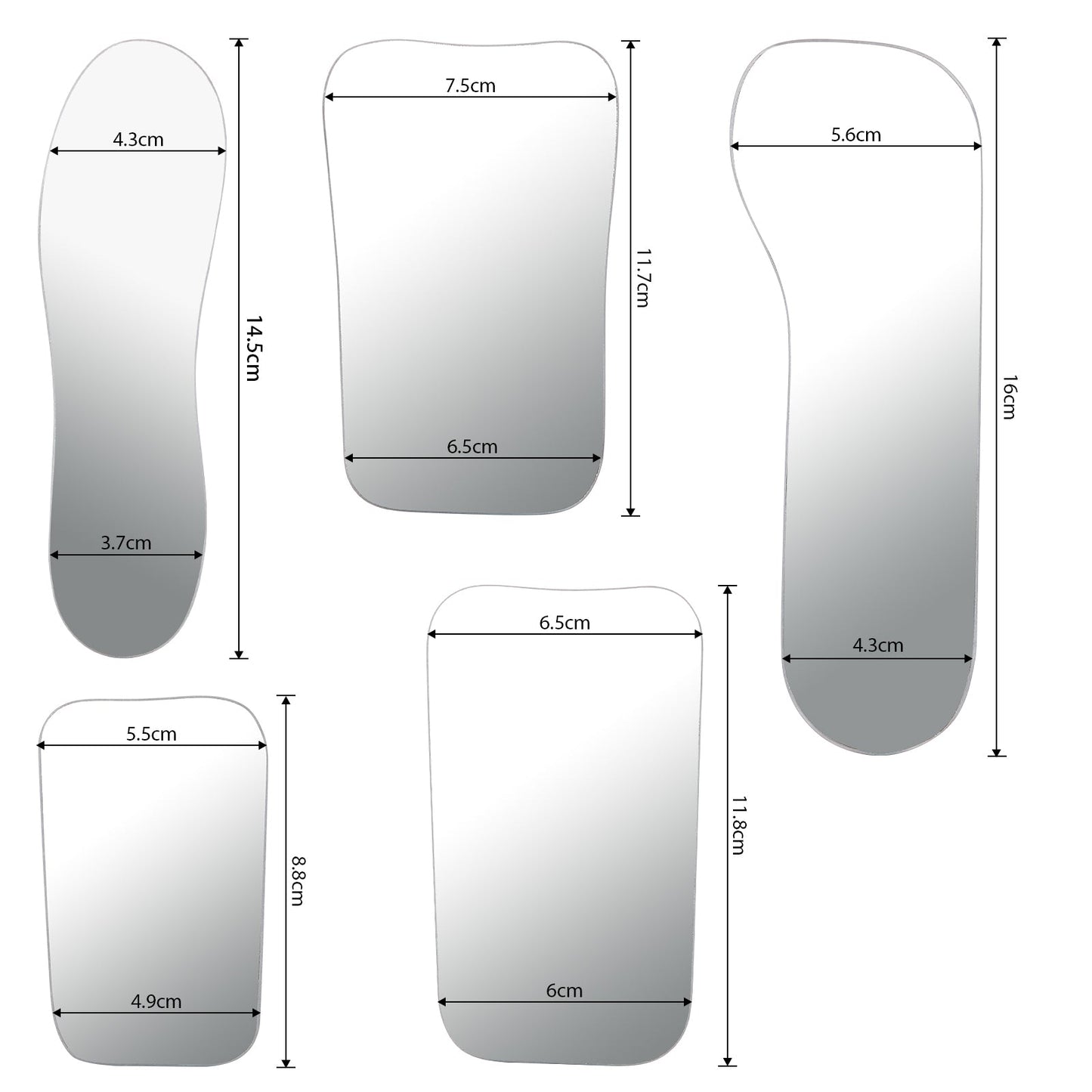 Dental Orthodontic Photography Glass Mirror Double-Sided Intraoral Photo Reflector - azdentall.com