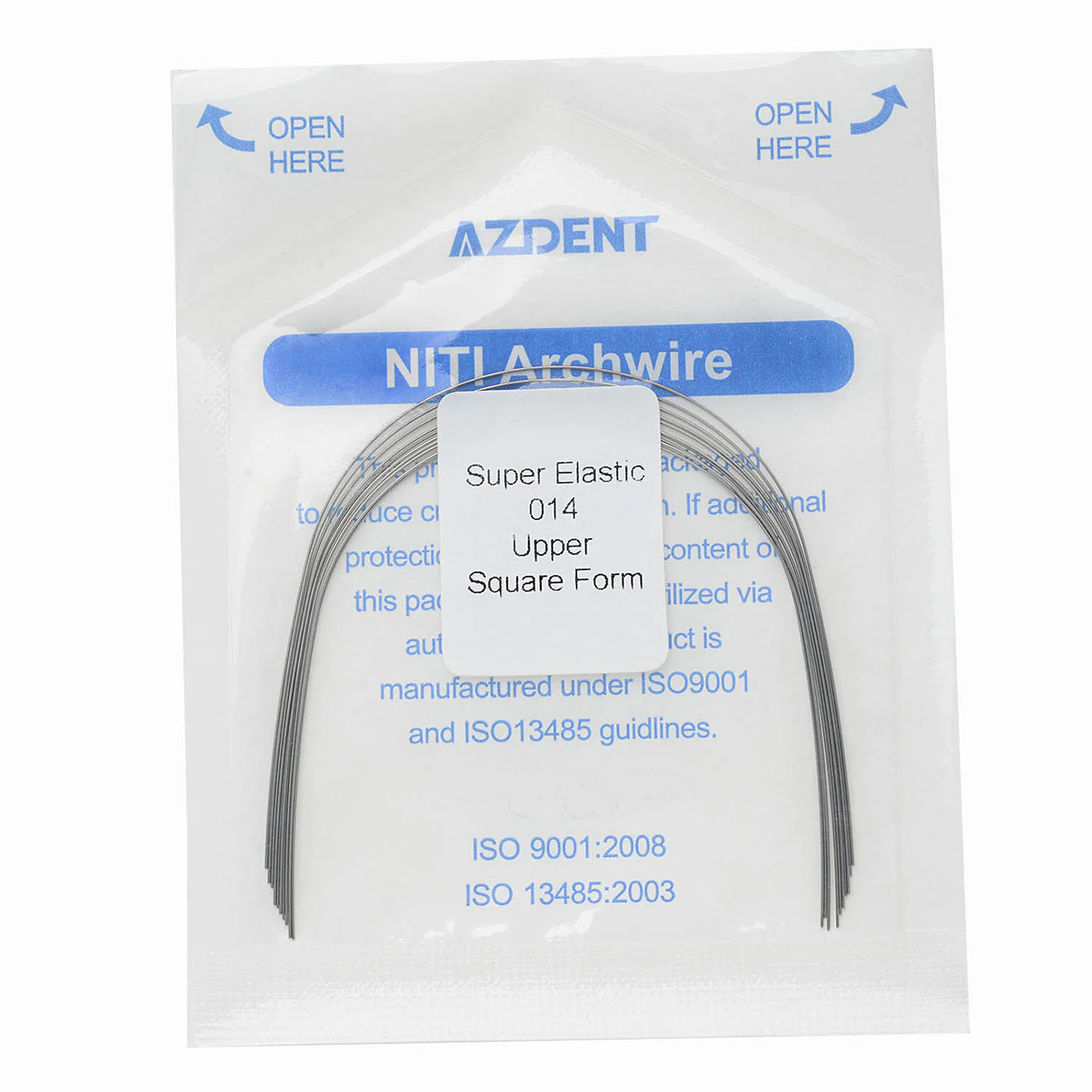 AZDENT Archwire NiTi Super Elastic Colored Coated Ovoid Round Full Size 1pcs/Pack-azdentall.com