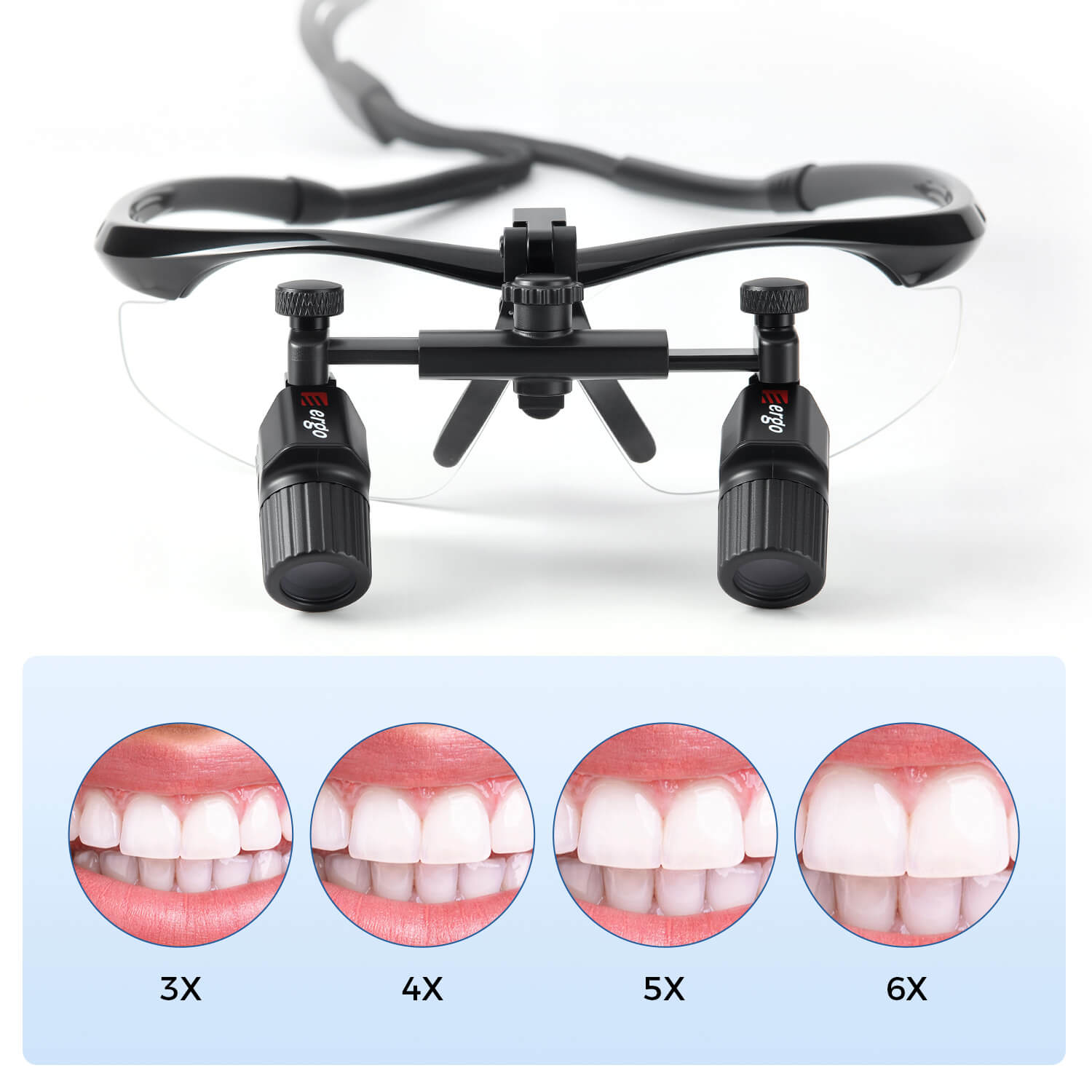 Dental Magnification Medical Surgical Binocular Loupes 3.0X-6.0X - azdentall.com