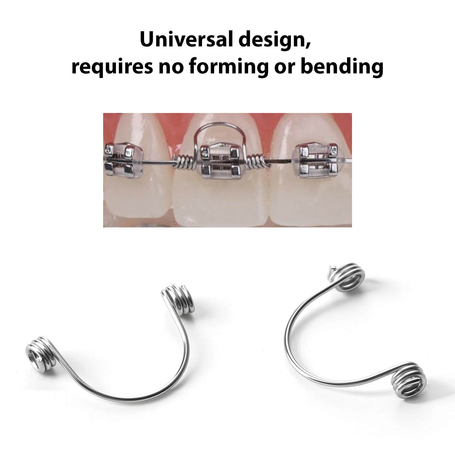 Dental Anterior Teeth Torque Rectangular Springs 0.019*0.025 Medium 10pcs/Bag - azdentall.com