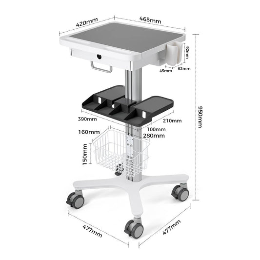 Dental Multi-Function Trolley Cart RC-1 Standard Model - azdentall.com