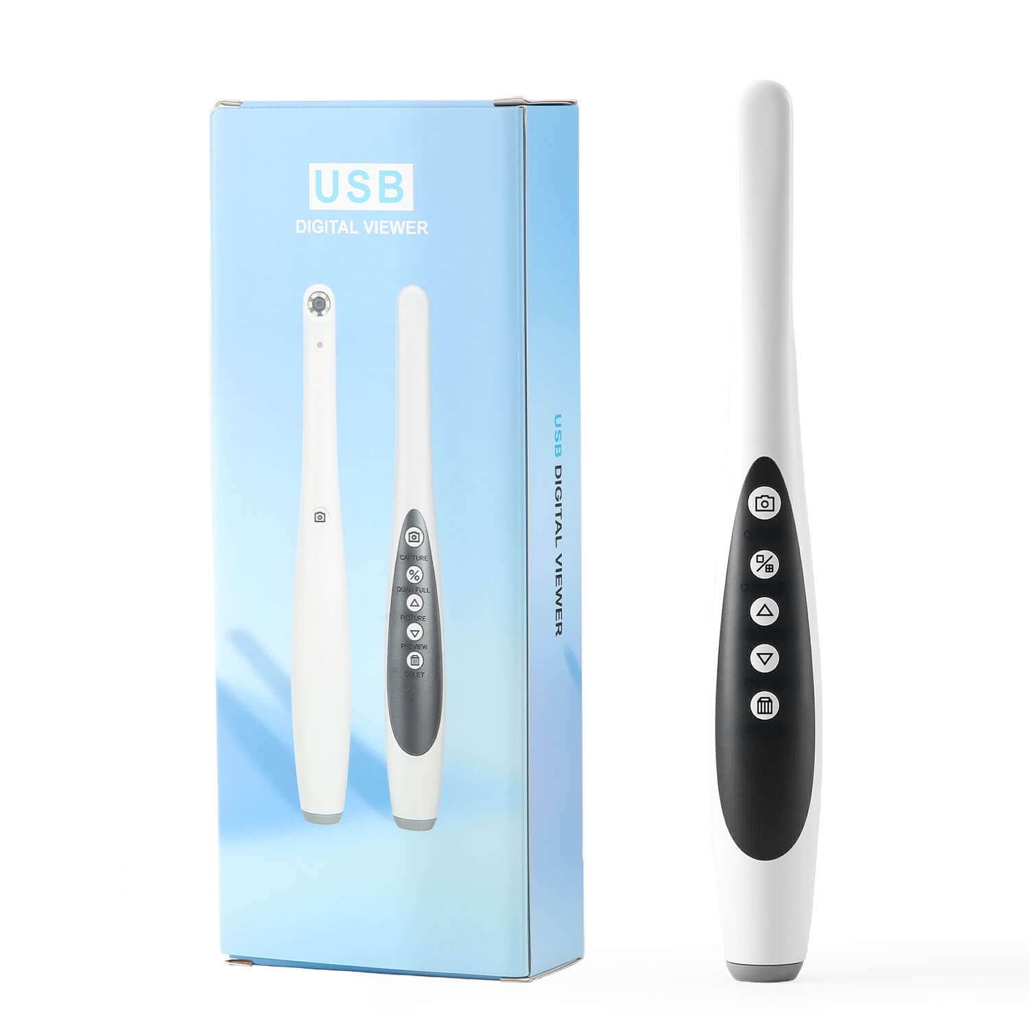 Dental USB Digital HD Intraoral Camera 6 LED Lights 2.0MP High Pixel - azdentall.com