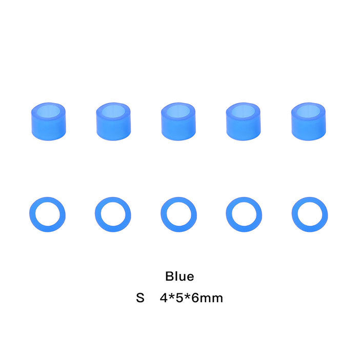 Dental Color Code Rings Universal Silicone Autoclavable S Blue 100pcs/Box - azdentall.com
