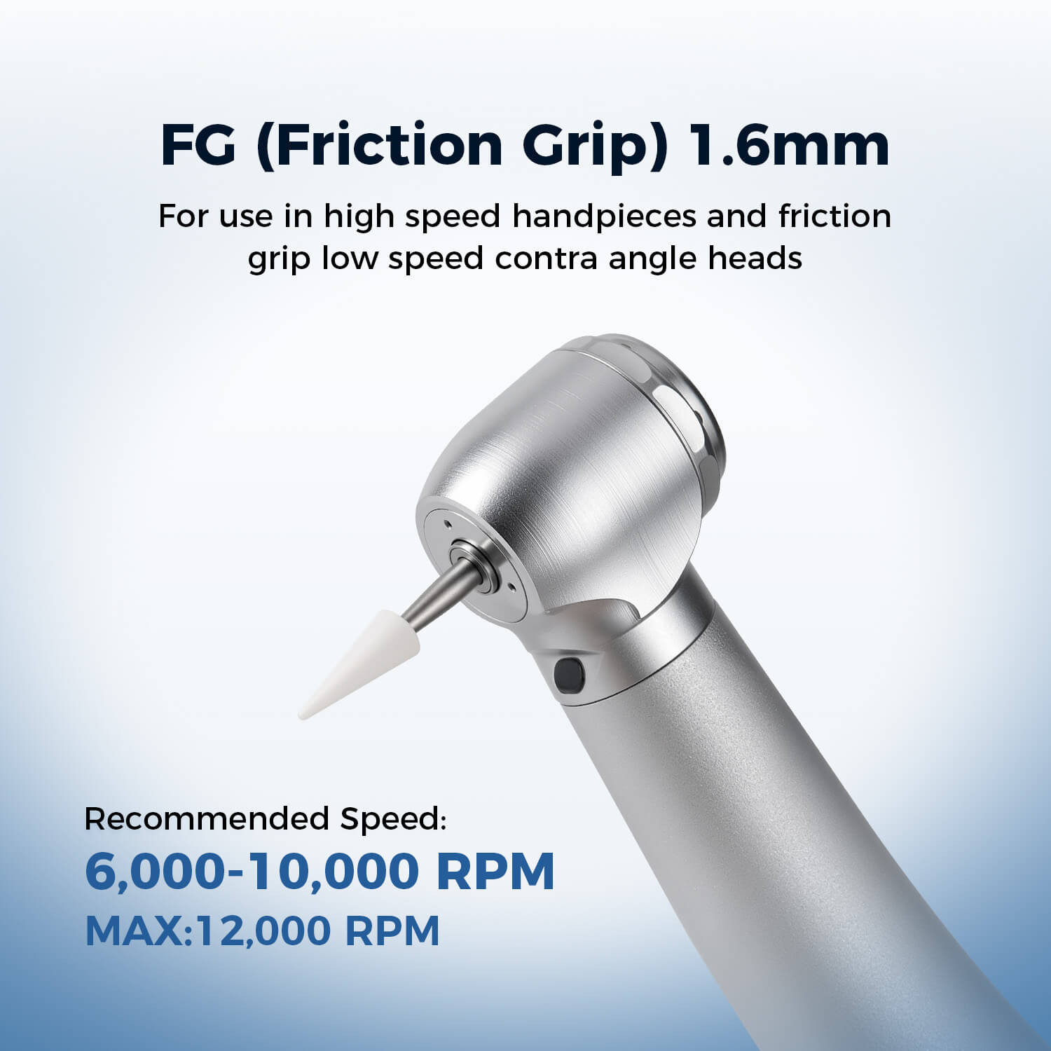 Dental Polishing White Stones FG Mixed Shapes 5pcs/Set - azdentall.com