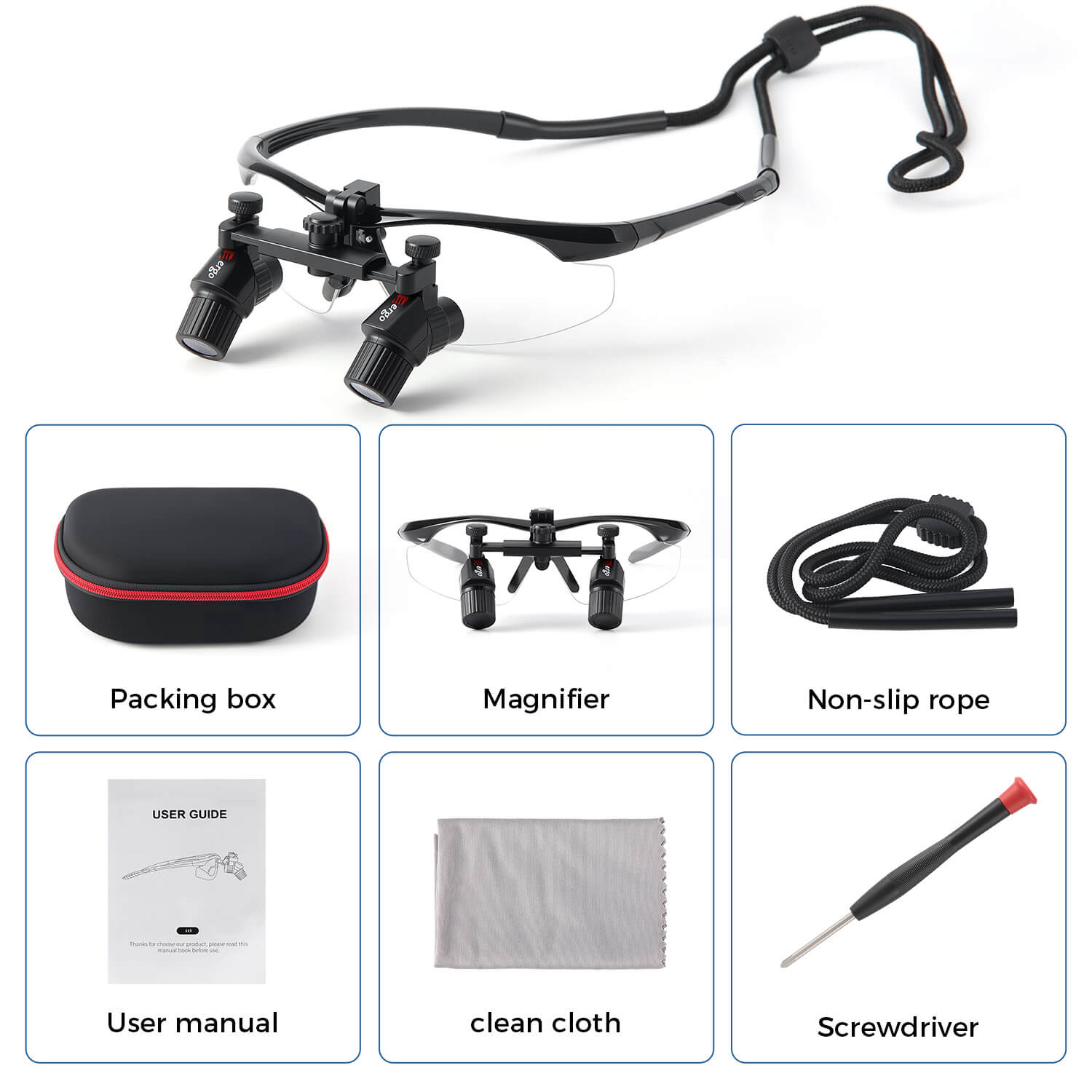 Dental Magnification Medical Surgical Binocular Loupes 3.0X-6.0X - azdentall.com