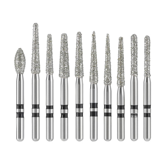 AZDENT Dental Diamond Zirconia Cutting Bur Kit FG 1.6mm 10pcs/Box - azdentall.com