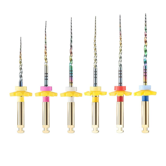 AZDENT Dental Engine Rotary Super Files Rainbow NiTi Thermal Activation Files 25mm 6pcs/Pack - azdentall.com