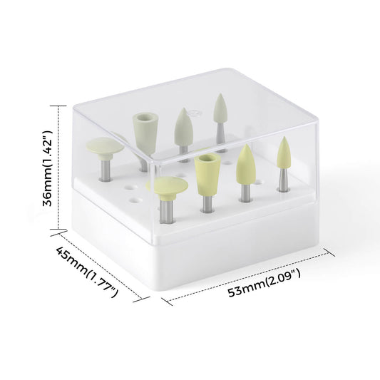 Dental Composite Silicone Polishing Kit RA2.35mm Medium and Fine 8Pcs/Box - azdentall.com