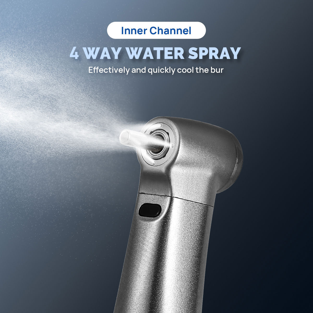 AZDENT Dental Mini 8:1 Contra Angle Fiber Optic Low Speed Handpiece - azdentall.com