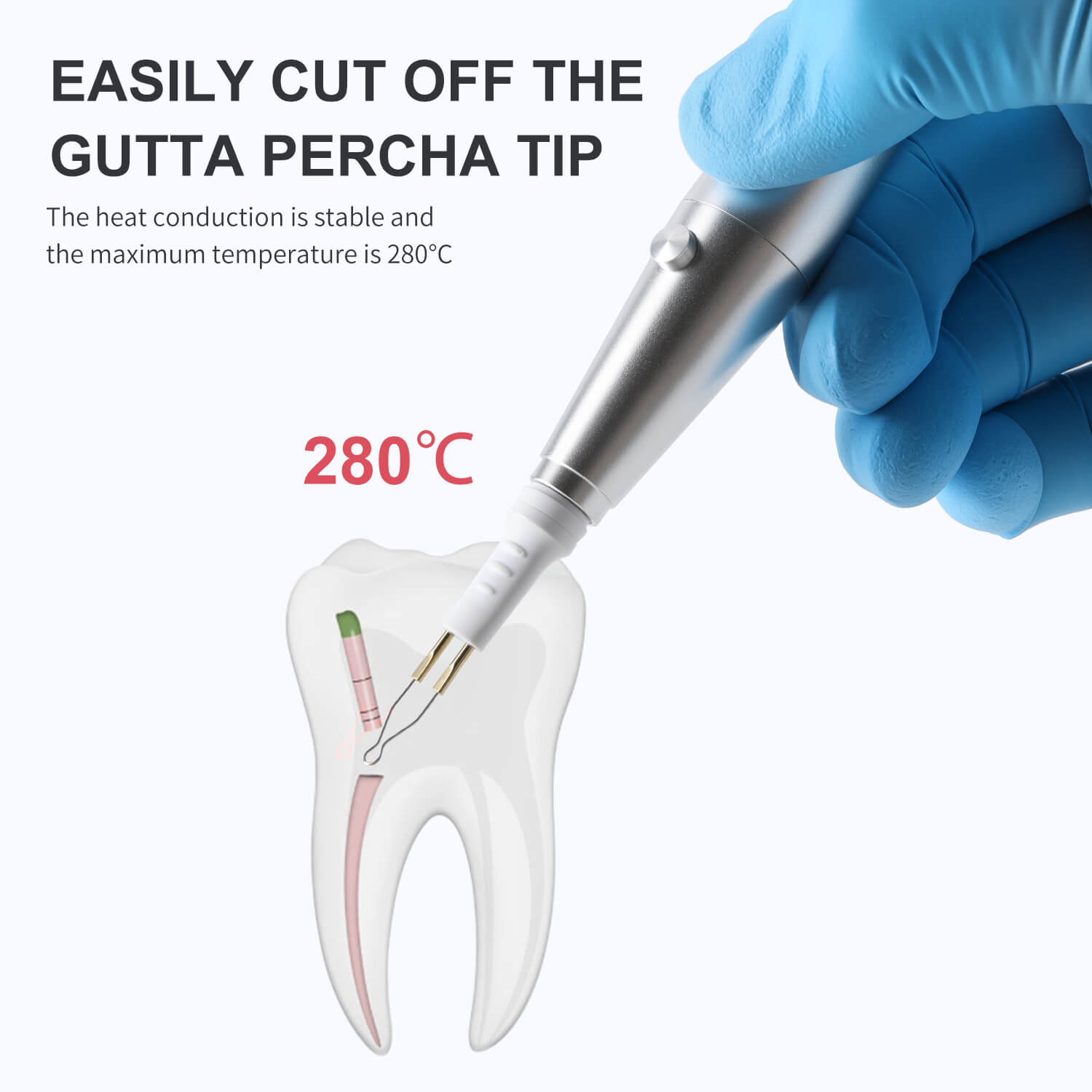 Dental Metal Gutta-Percha Point Cutter Devices with 8pcs Heated Tips - azdentall.com
