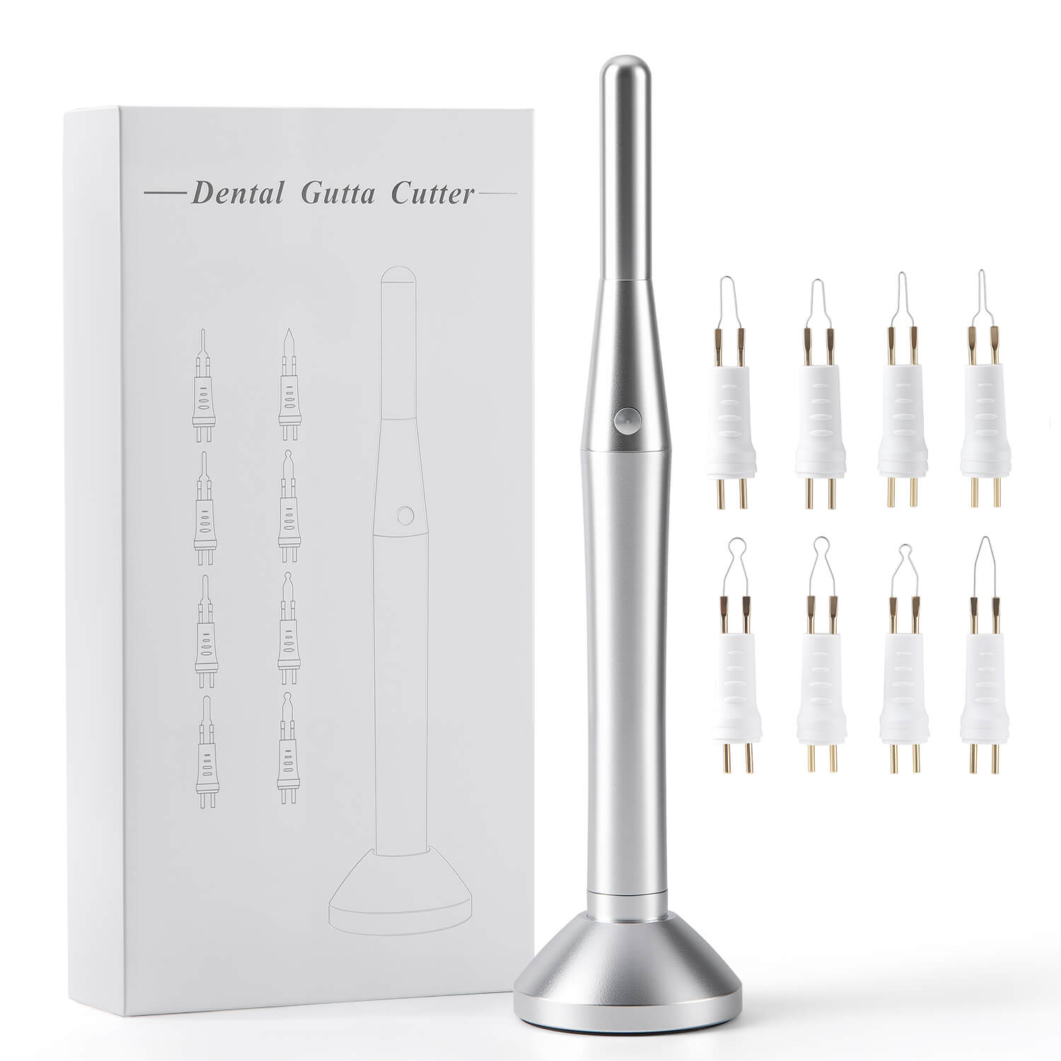 Dental Metal Gutta-Percha Point Cutter Devices with 8pcs Heated Tips - azdentall.com