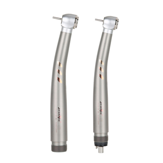 Dental High Speed Handpiece, LED, 2/4 Hole, Standard Head, Push Button, Ceramic Handpiece, E-generator, Shadowless Ring. - azdentall.com