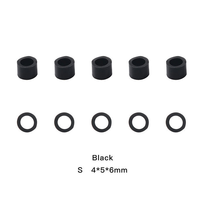 Dental Color Code Rings Universal Silicone Autoclavable S Black 100pcs/Box - azdentall.com
