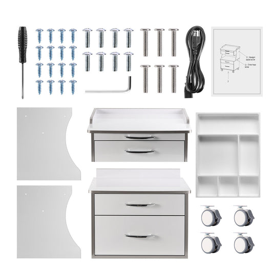 Dental G15 Mobile Cabinet Cart with Three Drawers - azdentall.com