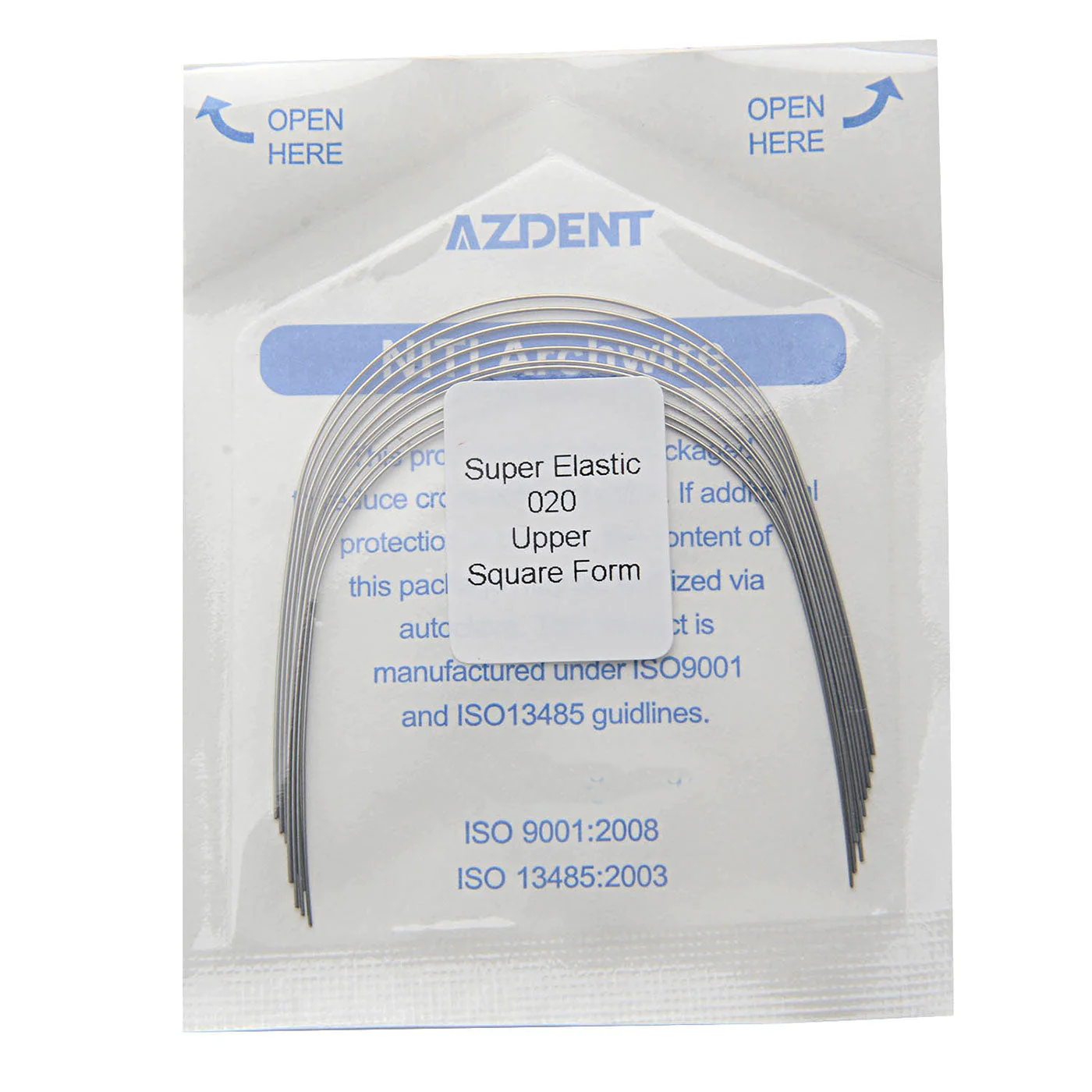 AZDENT Archwire NiTi Super Elastic Colored Coated Ovoid Round Full Size 1pcs/Pack-azdentall.com