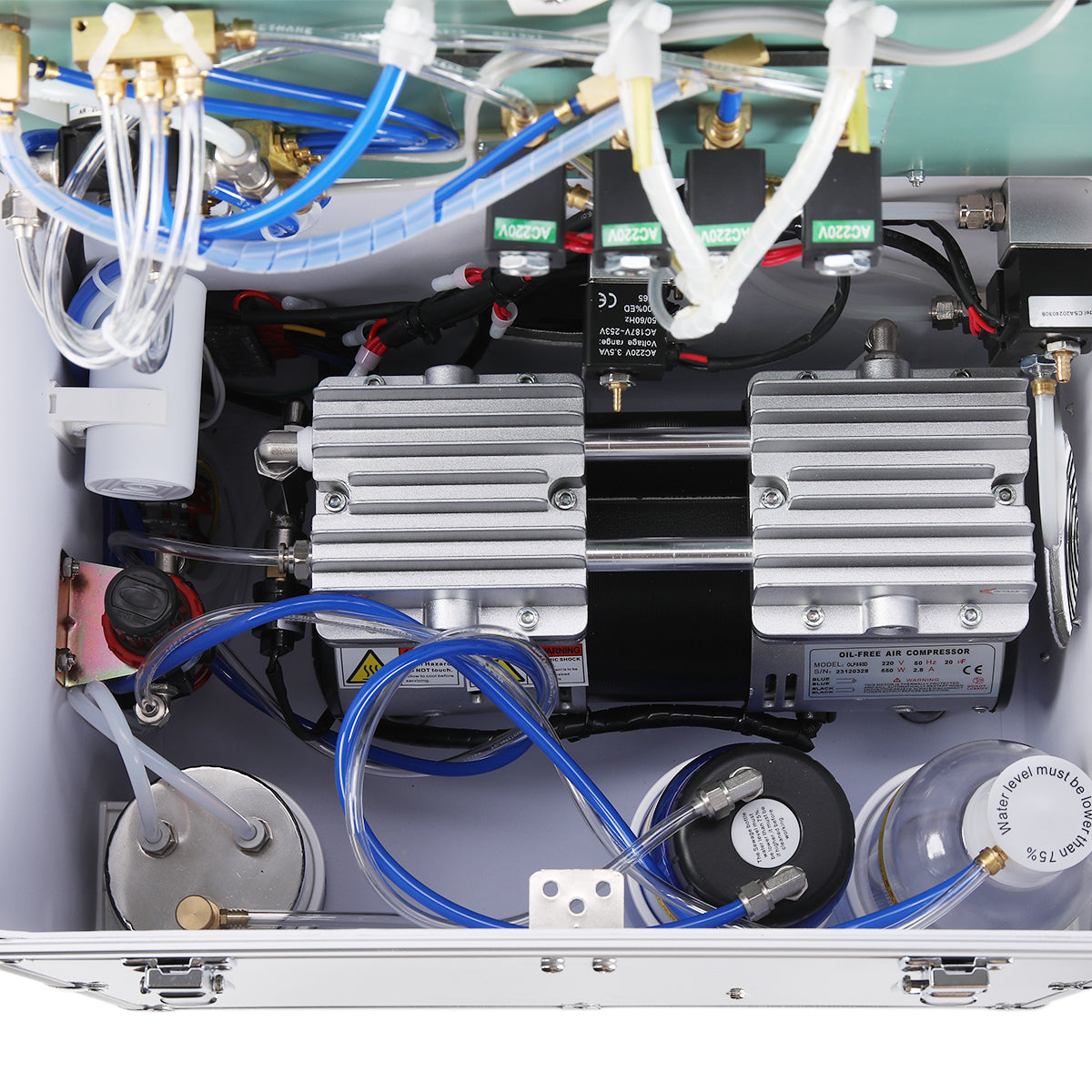 Portable Dental Turbine Machine Dental Delivery Unit Suction System with Air Compressor 4 Holes - azdentall.com