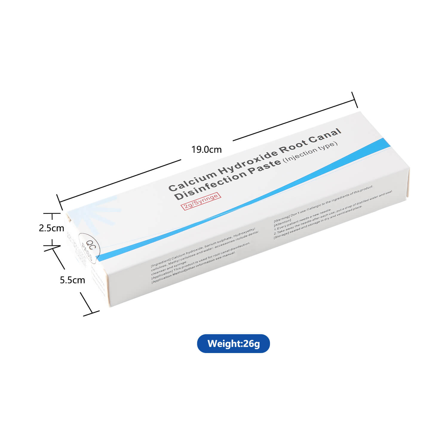 Dental Calcium Hydroxide Root Canal Disinfection Paste Injection Type 2g Syringe with 10pcs Needles - azdentall.com