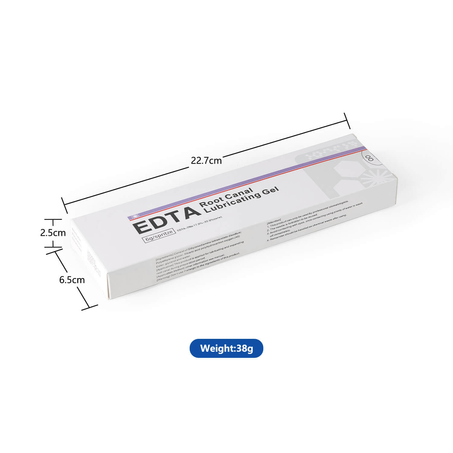 Dental EDTA Root Canal Lubricating Gel 6g Syringe with 10pcs Needles - azdentall.com