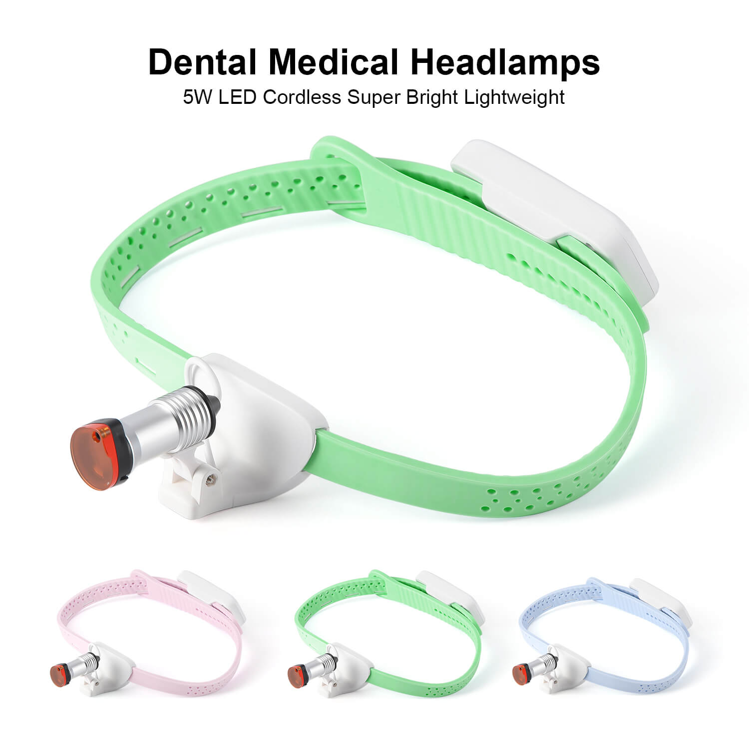 Dental Lab Cordless Portable Medical Headlamp 5W LED - azdentall.com