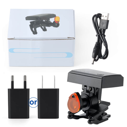 Dental 5W LED Wireless Headlight Optical Filter Clip on Binocular Loupe - azdentall.com
