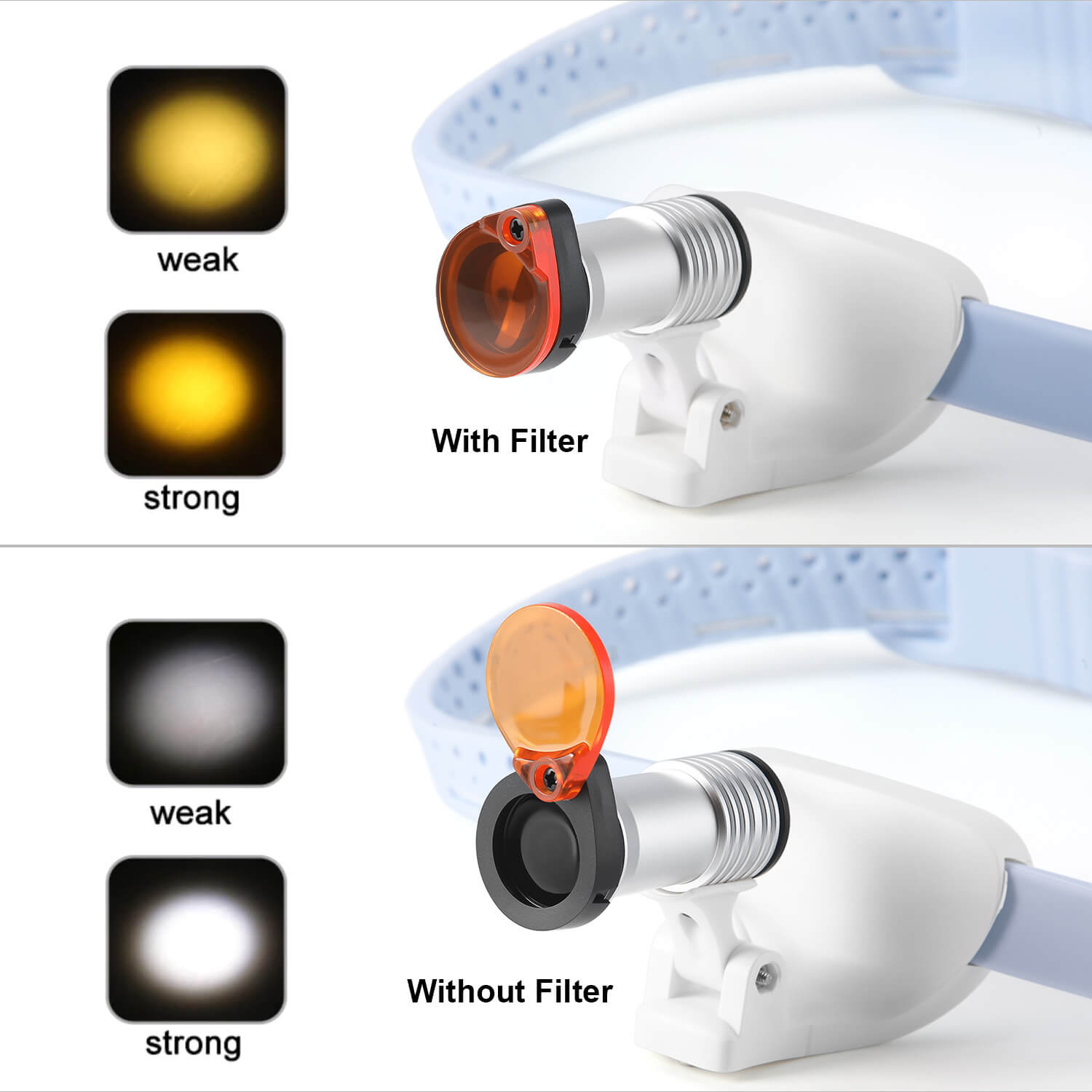 Dental Lab Cordless Portable Medical Headlamp 5W LED - azdentall.com