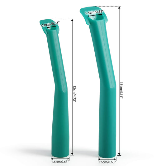 Dental Autoclavable Duckbill Evacuation Tips Strong Suction Tips Large Small 10pcs/Pack - azdentall.com