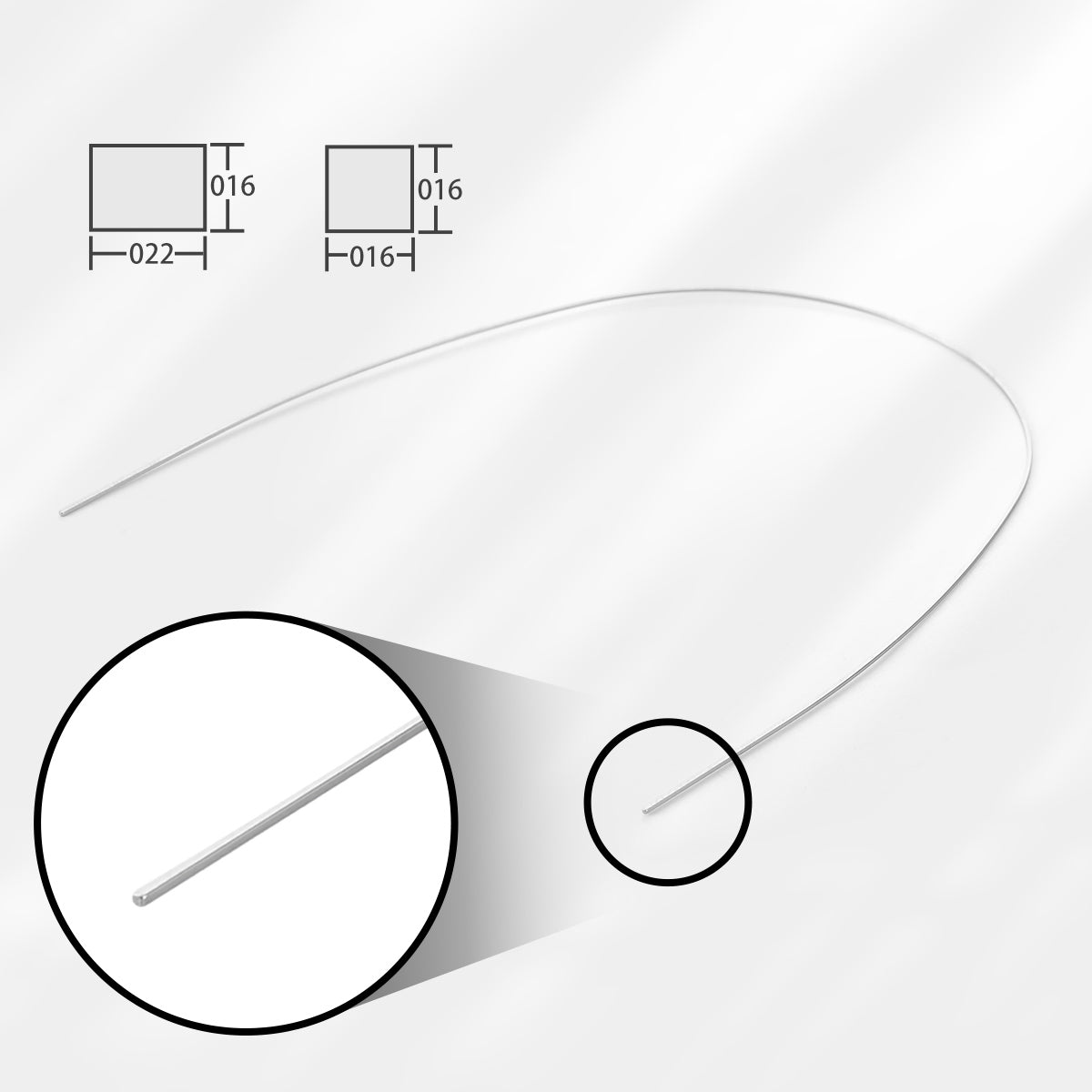 AZDENT Archwire Niti Super Elastic Ovoid Rectangular Full Size 10pcs/Pack - wholesale.azdentall.com