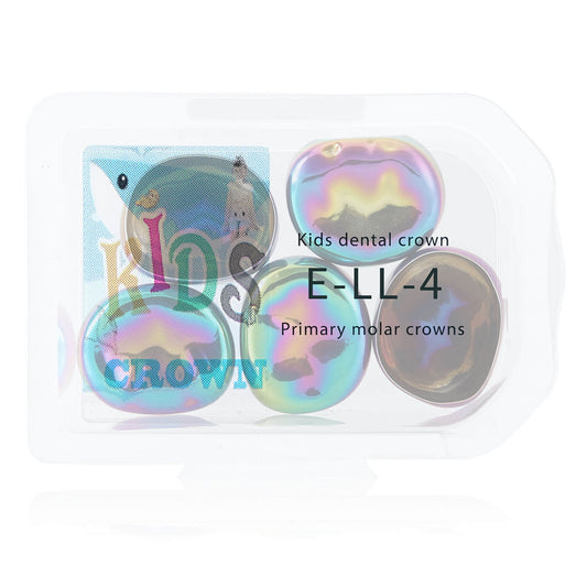 48 Sizes Dental Colored Primary Molar Kids Crown Stainless Steel Preformed Temporary Crowns 5pcs/Box - azdentall.com