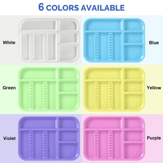 Dental Instrument Divided Tray Autoclavable Plastic Separate Setup Tray - azdentall.com