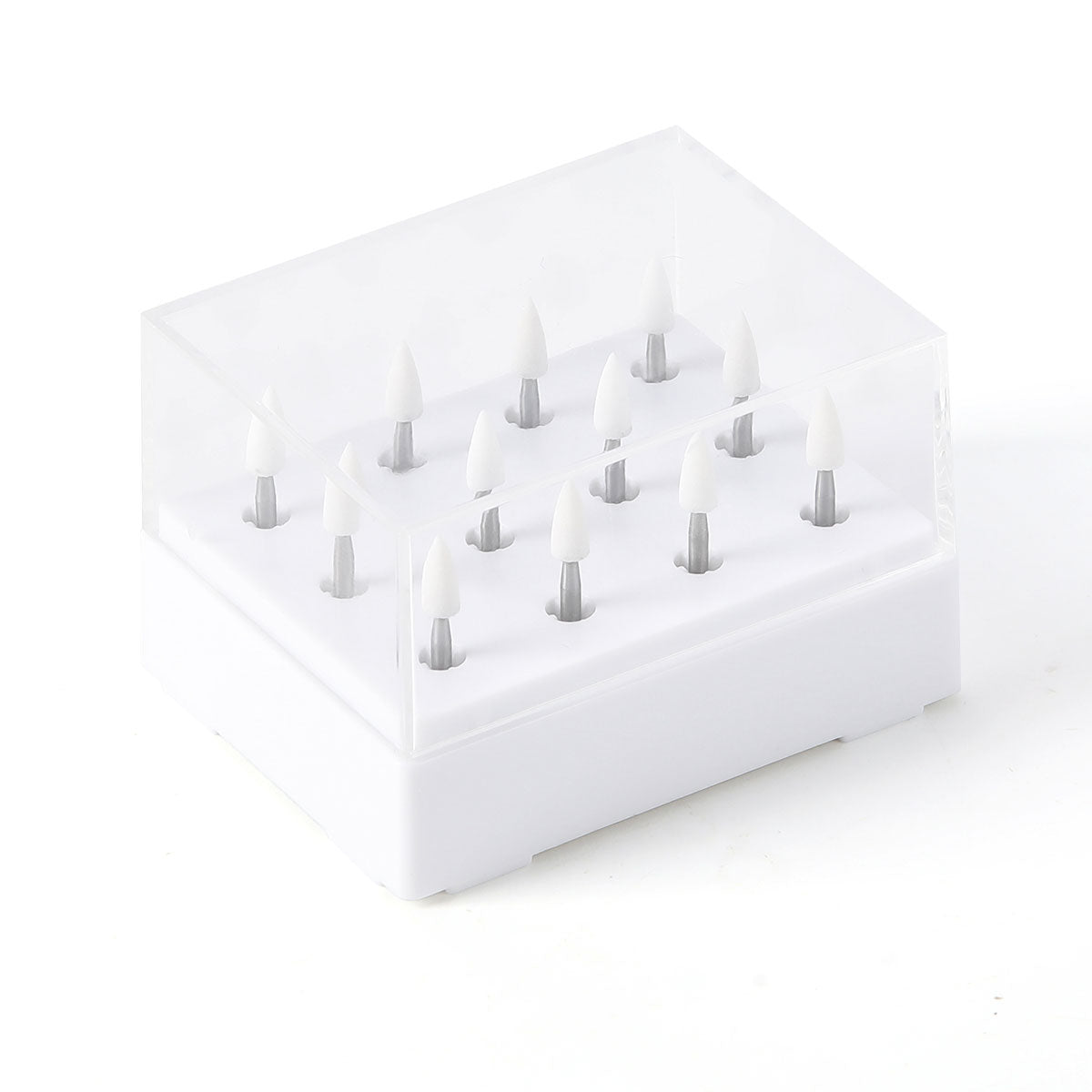 AZDENT Dental Fine Polishing Kit White Stones FG Burs For High Low Speed Handpiece 12pcs/Kit - azdentall.com