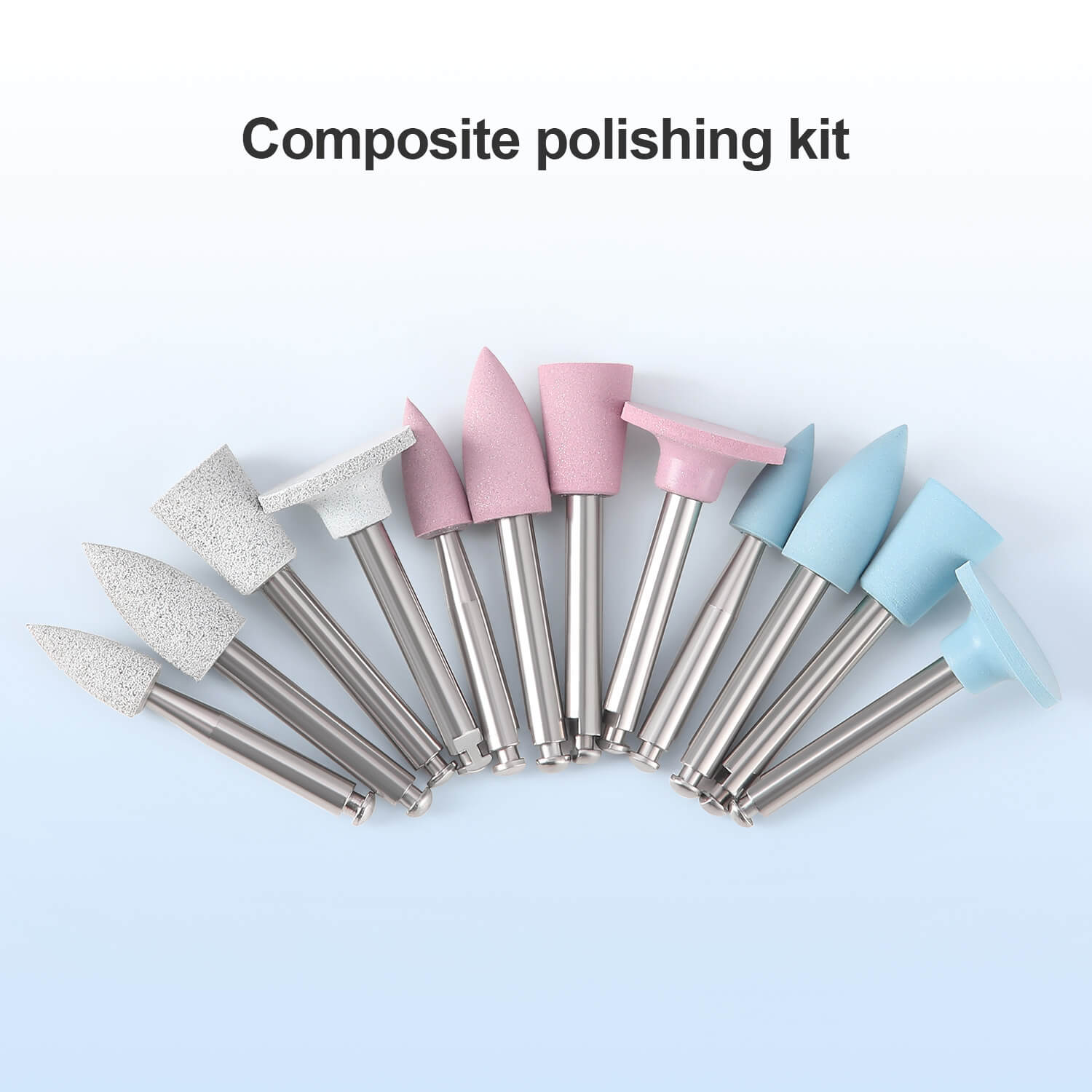 Dental Silicone Composite Polishing Resin RA Polisher Kit for Contra Angle Handpiece 12pcs/Box - azdentall.com