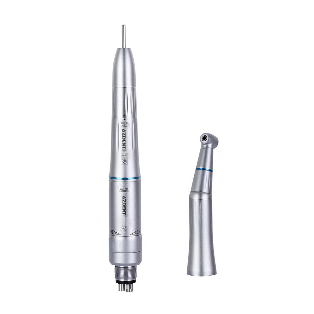 AZDENT 1:1 Low Speed Handpiece & Air Motor Set With Internal Water Spray 4 Holes