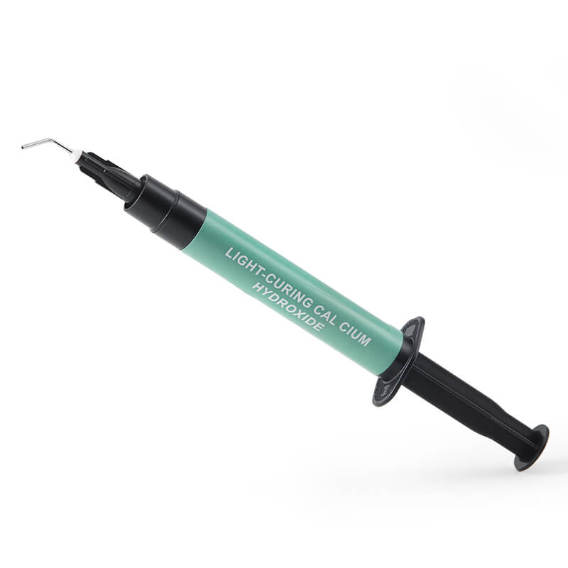 Dental Light Cure Radiopaque Calcium Hydroxide Paste Syringe 2.5g Cavity Liner Pulp Capping - azdentall.com