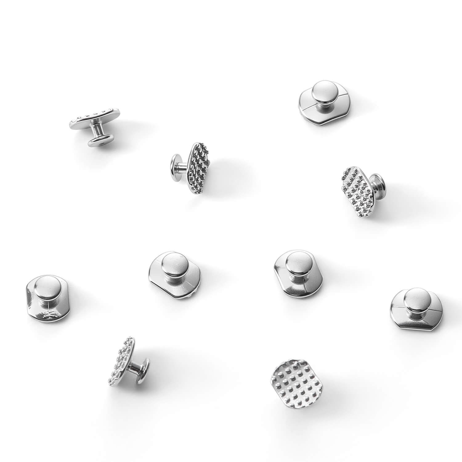 Dental Orthodontic Metal Lingual Button Monoblock Bondable Rectangular 10pcs/Bag - azdentall.com