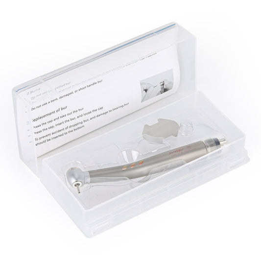 Dental High Speed Handpiece, LED, 2/4 Hole, Standard Head, Push Button, Ceramic Handpiece, E-generator, Shadowless Ring. - azdentall.com