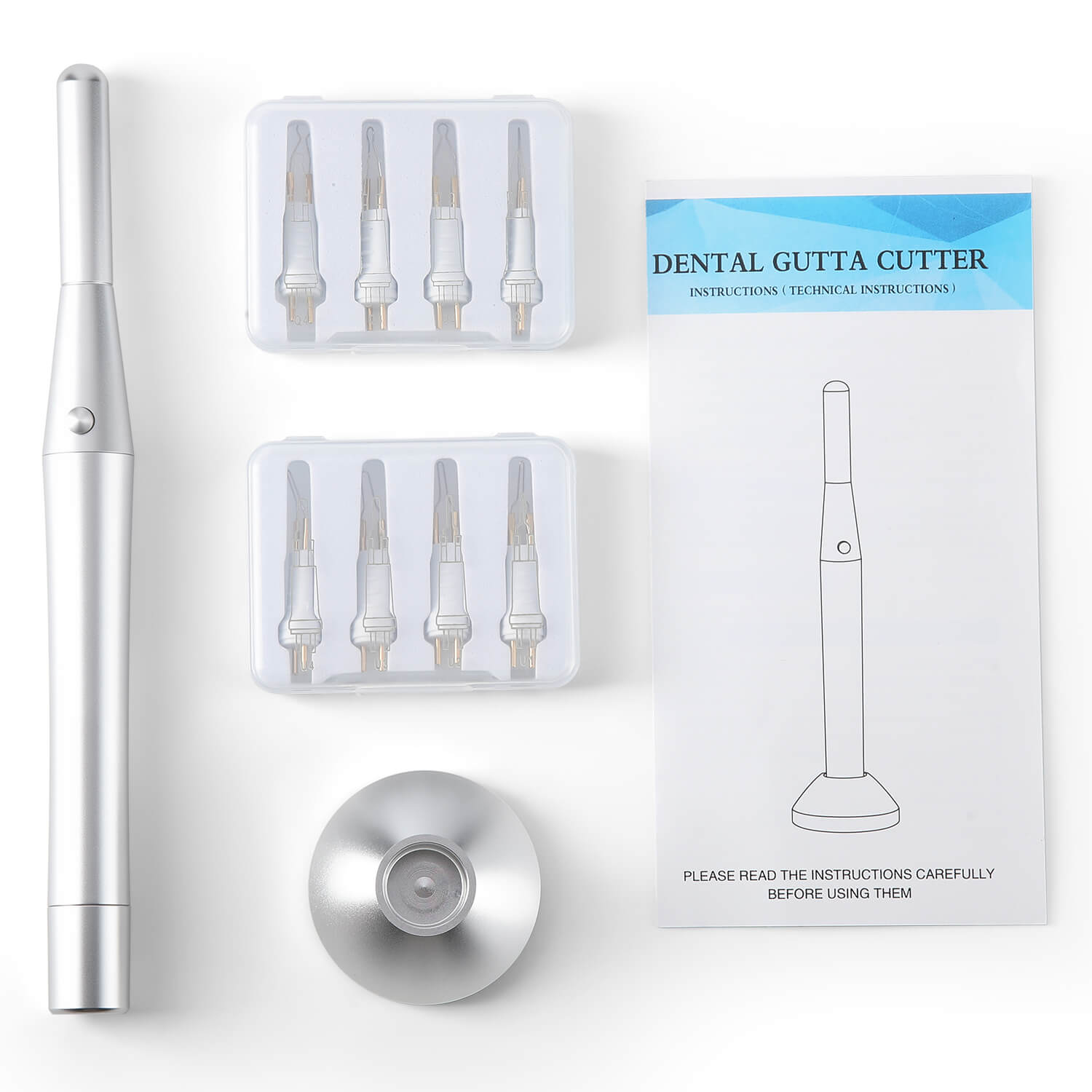 Dental Metal Gutta-Percha Point Cutter Devices with 8pcs Heated Tips - azdentall.com